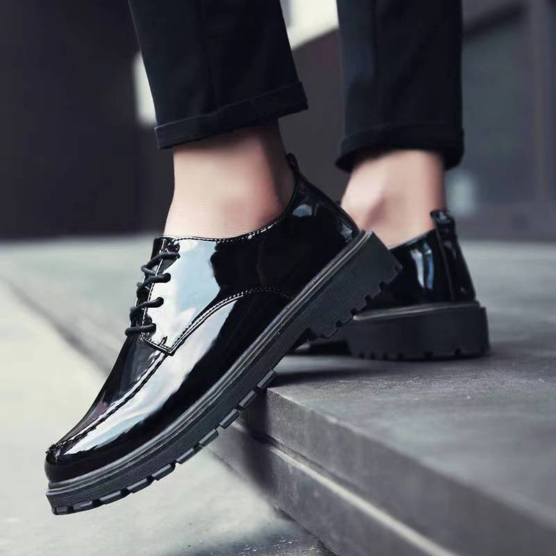 New arrival business formal leather shoes men's casual wedding groom british heightening summer breathable youth round toe men's shoes