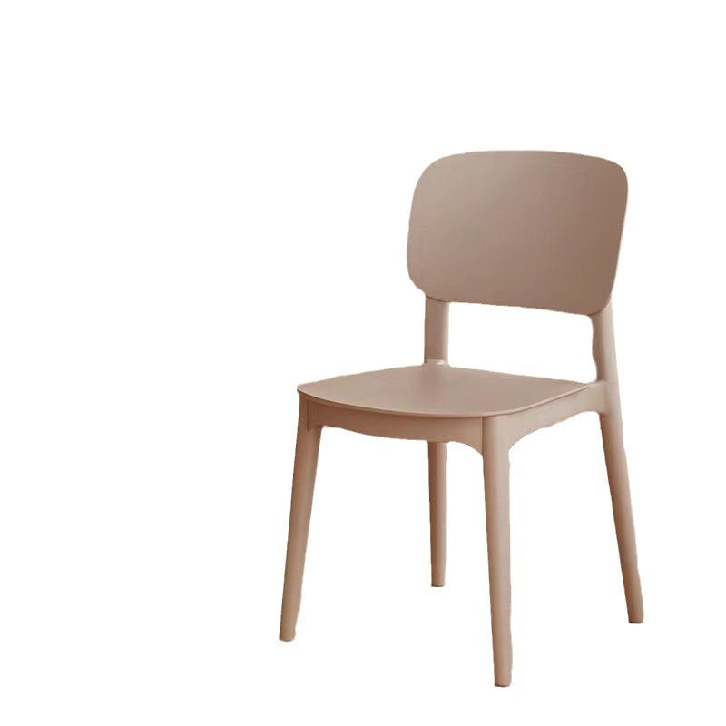 Scandinavian plastic chair for homethickened dining table dining chair comfortable for long sitting plaid modern casual back stool