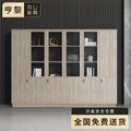 Wooden file cabinet storage cabinet floor standing tall cabinet office document cabinet financial lockable filing cabinet two doors
