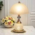Crystal bedside table lamp american retro table lamp high-end table lamp master bedroom adjustable lighting fixture remote control home lamp
