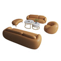 New arrival creative leather sofa combination coffee table yuanbao bread sofa business club reception negotiation sofa