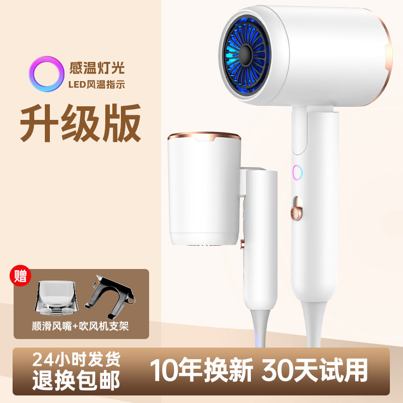 Foldable hair dryer - portable, negative ion, damage-free, perfect for home, dorm, and travel