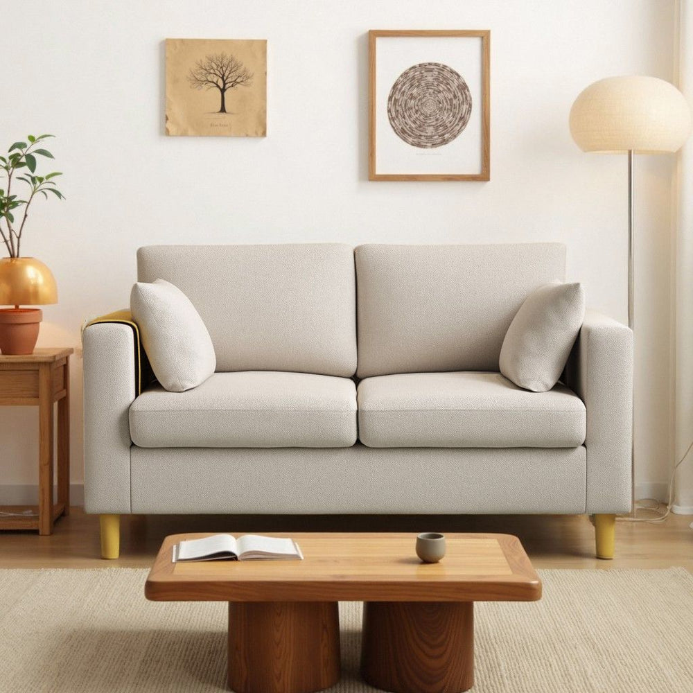 Small apartment convertible sofa bed with storage, suitable for living rooms, offices, bedrooms, apartments, rentals, and rental properties. simple fabric sofa
