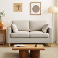 Small apartment convertible sofa bed with storage, suitable for living rooms, offices, bedrooms, apartments, rentals, and rental properties. simple fabric sofa