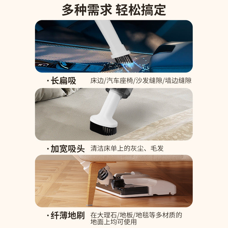 Cordless wet & dry vacuum cleaner - handheld & stick vacuum with multiple brush heads - easy to clean