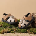 Jiaojiao shoes baby boy shoes soft bottom baby toddler shoes kids toe cap sandals 0-1 years old 2 non-slip boys and girls summer