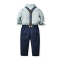 Kids suitsuit boys first birthday dress baby bamboo fiber cotton shirt flower girl host autumn british