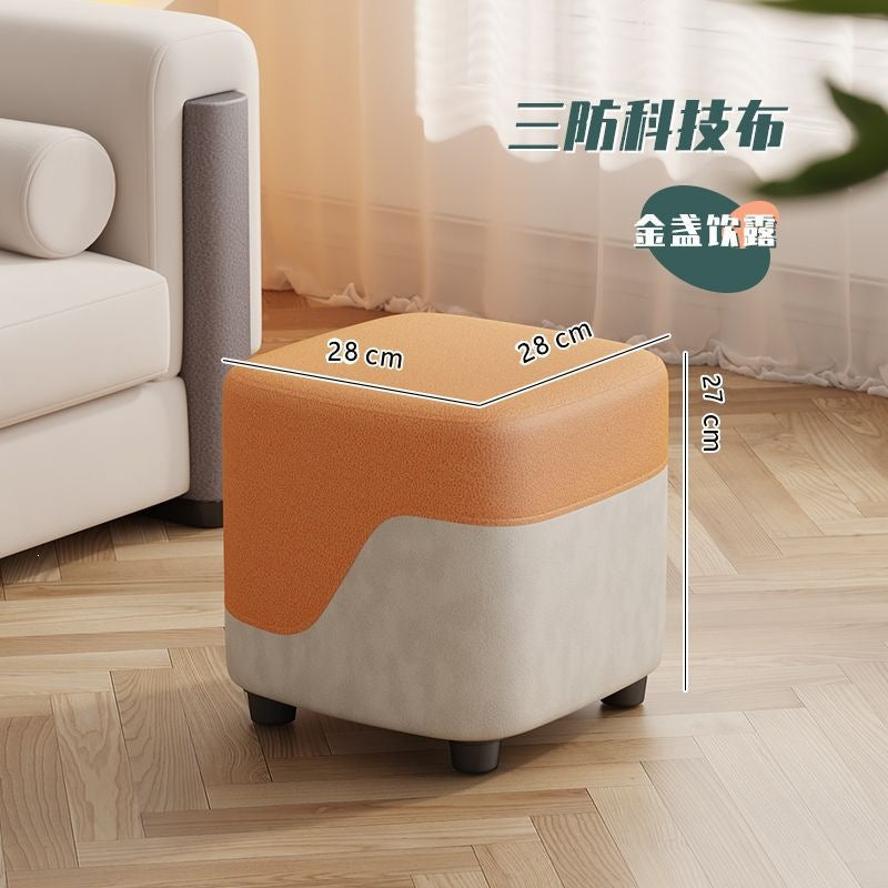 Small bench for home living room small stool casual sofa stool entrance shoe changing stool cloakroom low stool soft bag small square stool
