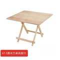 Solid wood folding table - portable dining table - perfect for rentals, simple folding table, square folding table, night market stall table, outdoor folding table
