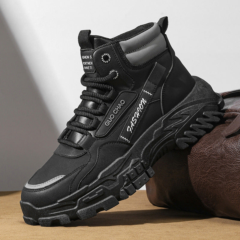 Men's autumn new arrivals: trendy and versatile men's martin boots, work boots, non-slip, wear-resistant, thick-soled desert boots