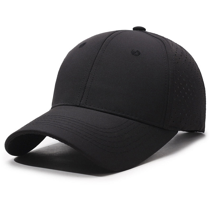 Baseball cap new fashionable big brim showing face small peaked cap women's big head circumference large size hat men's visor breathable