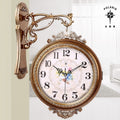 New arrival: bestselling silent quartz wall clock for living room, home, european style, minimalist design, double-sided, bedroom clock, premium quality, free shipping