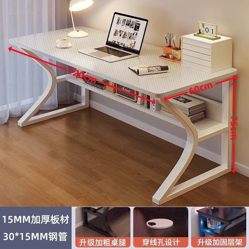 Perforated board e-sports table desktop computer table bedroom for home desk student study desk bookshelf all-in-one table