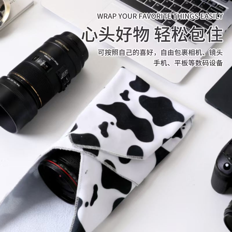 Customized 100 stickers, cosmetic bags, cameras, computers, skin care products, self-adhesive storage bags, portable magic cloths, popular cat cloths