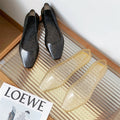 summer pointed toe sandals women's outwearflats slippers pure colorflats shoes casual toe cap breathable lightweight