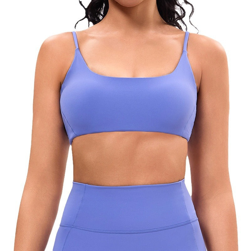 Sports intimates women's beautiful back anti-sagging yoga outwear breast pad high outdoor running bra fitness yoga tops