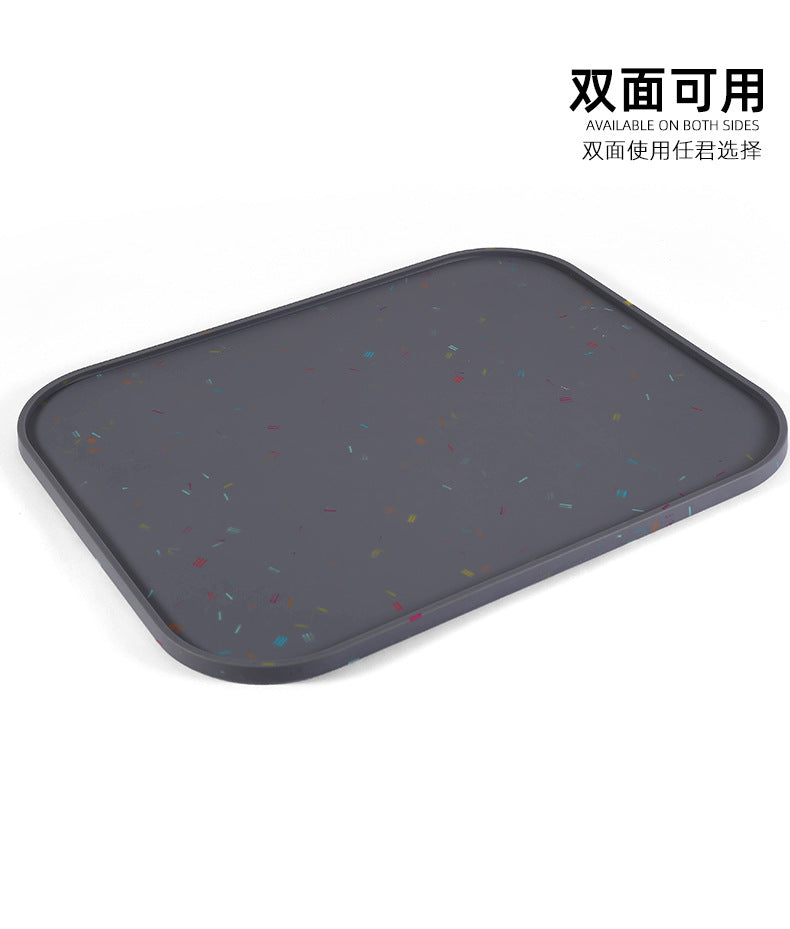 2021new arrival silicone pet mat silicone slow feeding mat cat and dog mat kitchen drain mat
