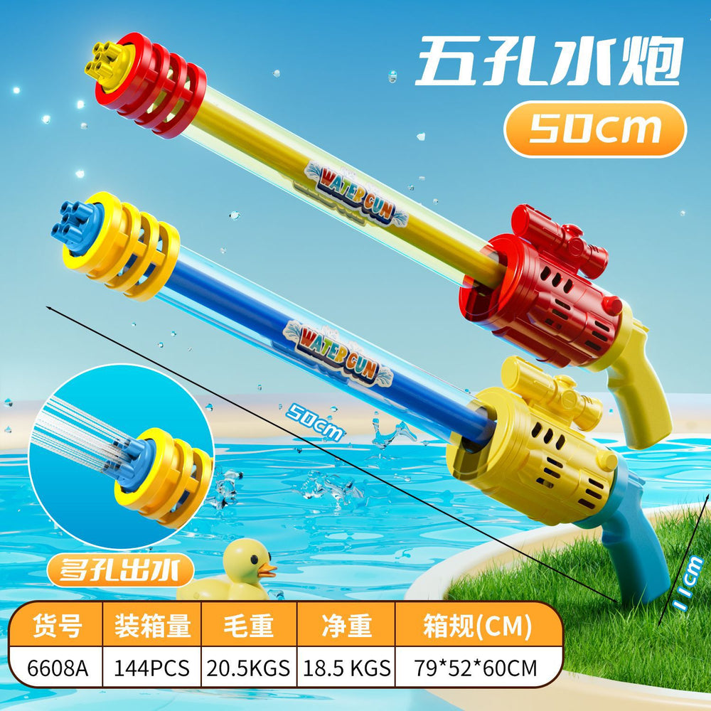 pull-out syringe water gun multi-hole water cannon summer outdoor water fight water splashing festival water toys wholesale