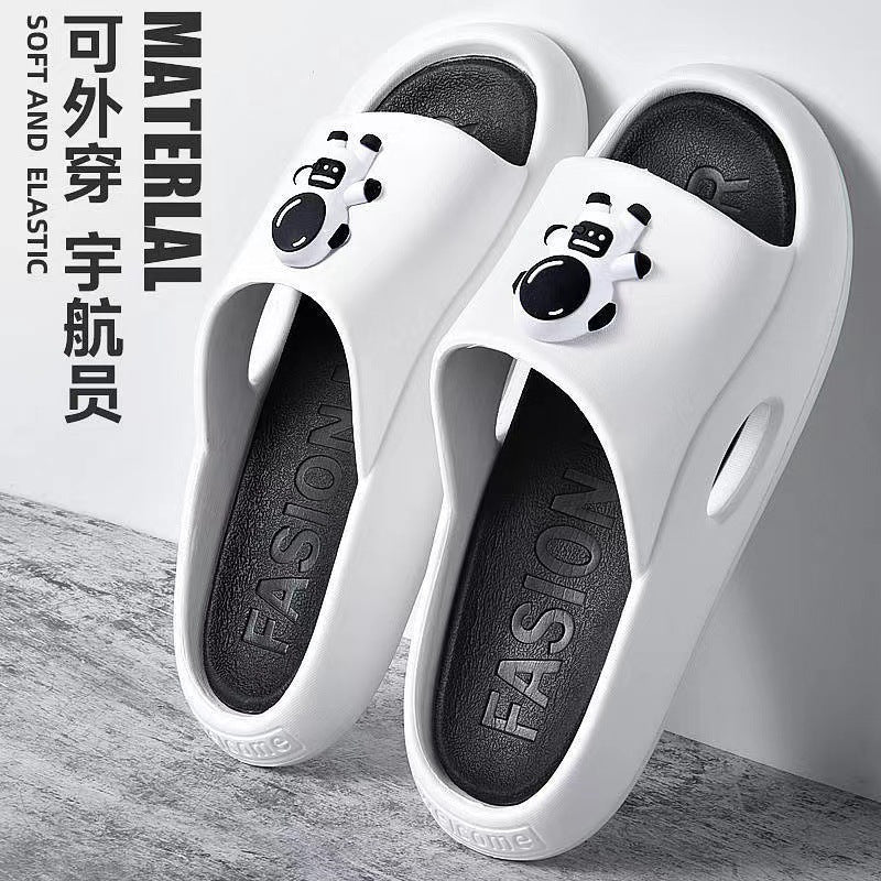 New arrival slippers men's summeroutwear sports shit-feeling sandals couple cartoon thick soleins women's sandals wholesale