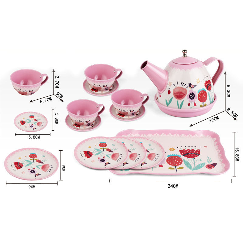 children's simulation tea set, food, dessert, cake, coffee, tea break, afternoon tea, girl's play house gift