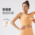 environmental-friendly sports bra with chest pad tight back yoga bra pleated ribbed fitness sports intimates
