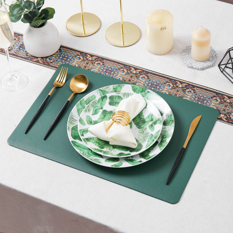 Ceramic tableware display set for showroom: nordic style dinnerware, plates, and western steak plate set