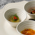 Restaurant hotel for home ceramic rice bowl dipping bowl scandinavian pure whitestylish ceramic soup bowl dessert tall bowl