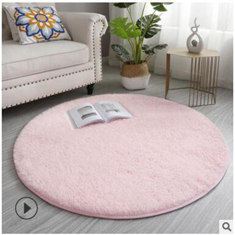 Round silk wool carpet study living room coffee table mat bedroom bedside blanket stuffed hanging basket rocking chair computer chair floor mat