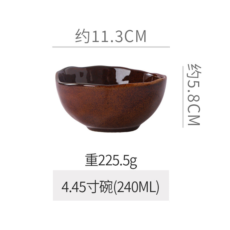 Stylish special-shaped bowls, plates, dishes, retro, good-looking restaurants, hotels, for home, steak plates, desserts, pastries, rice bowls