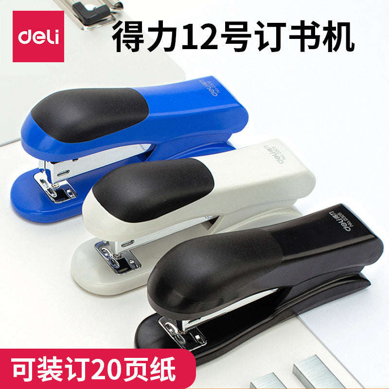 Deli 0305 stapler 12 #stapler, can bind 20 pages grip stapler, stationery wholesale