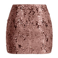 cross-border  women's solid color sequin sparkly sexy mini dress party dress bodycon skirt