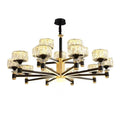 Living room lamp chandelier modern casualaccessible luxury aluminum chandelier bedroom dining room lamp arm luminous elegant dustproof