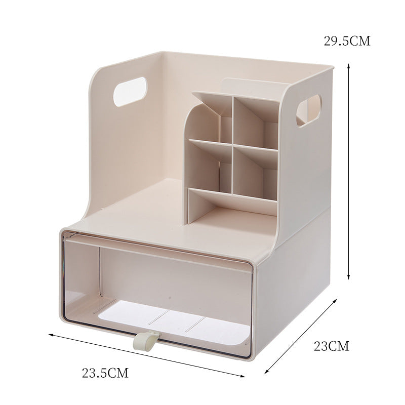 Desktop Bookshelf Storage Box Bedroom Stationery Student Oblique Pen Holder Sundries Desk Shelf Dormitory Organizer