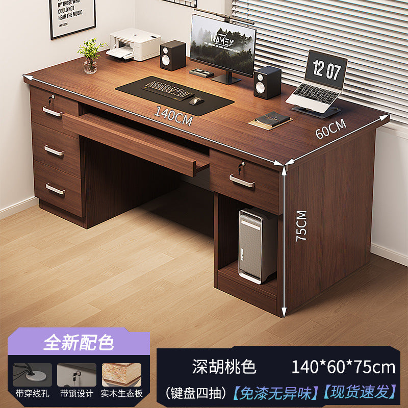 New arrival: executive desk - minimalist modern office desk and chair set for employees, home office, and computer use