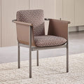 Embroidered velvet + brown saddle leather [gun gray stainless steel]