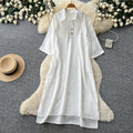 Light mature french style red printingdress women's summer diamond bows short-sleeved lapel slimming lookelegantwork clothing skirt