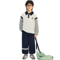 Boys' cool & edgy polo shirt set -  korean style spring/autumn new collection - trendy & stylish two-piece outfit for kids & babies - streetwear brand