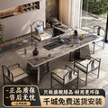 New chinoiserie luxury stone slate tea table table modern tea table and chair combination casualaccessible luxury office large board table tea making table
