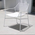Outdoor table and chair set - rustic iron patio furniture for balconies, commercial use, open-air tea and beverage shops, and casual seating