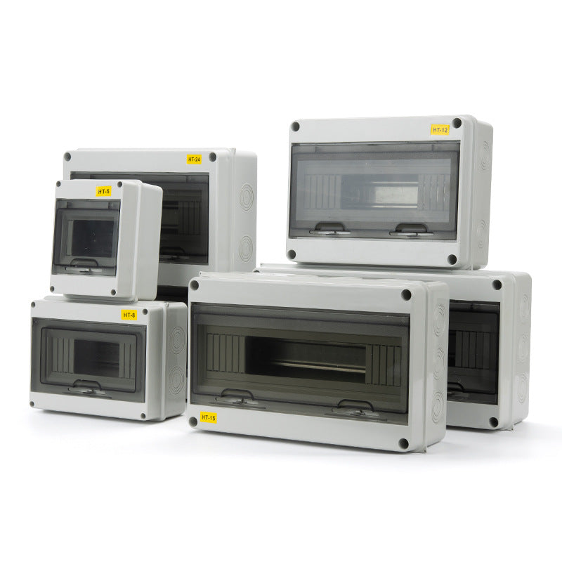 HT outdoor waterproof distribution box, surface-mounted household plastic distribution box, air switch protection box, strong electric lighting box