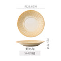 10.5inch deep dish - kiln turns warm white