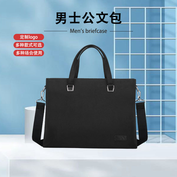 Wholesale messenger bag new fashion men's briefcase business handbag manufacturer produces diagonal span computer briefcase