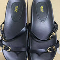 Za2025 summer/spring new women's fashion buckle strap sandals outdoor casual slippers leather buckle sandals