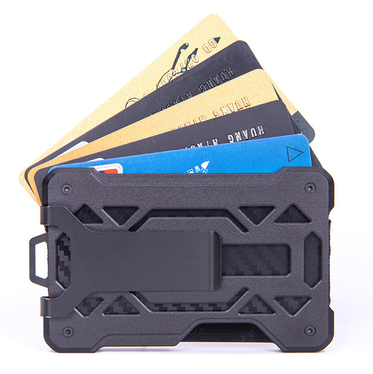 Business credit card box Anti-magnetic and anti-theft bank card box Multifunctional card bag Card holder Business card box Anti-theft brush card box