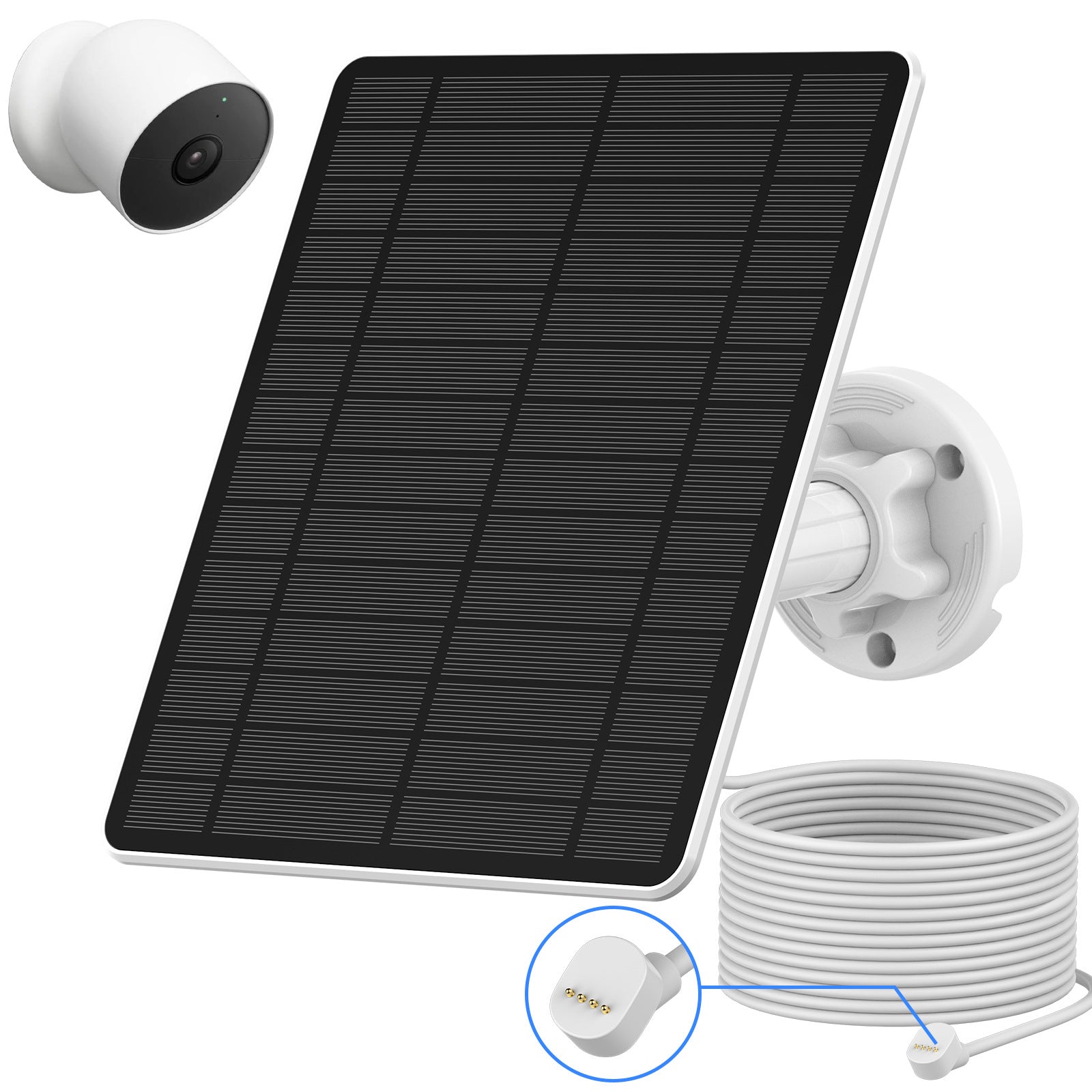 's explosive 5W solar photovoltaic panel Ring arlo Google camera dedicated interface outdoor security