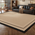 Cooling mat rug for living room, vintage style, summer ice silk, wash-free, wipeable, sofa coffee table, high-end light luxury floor mat, stain-resistant