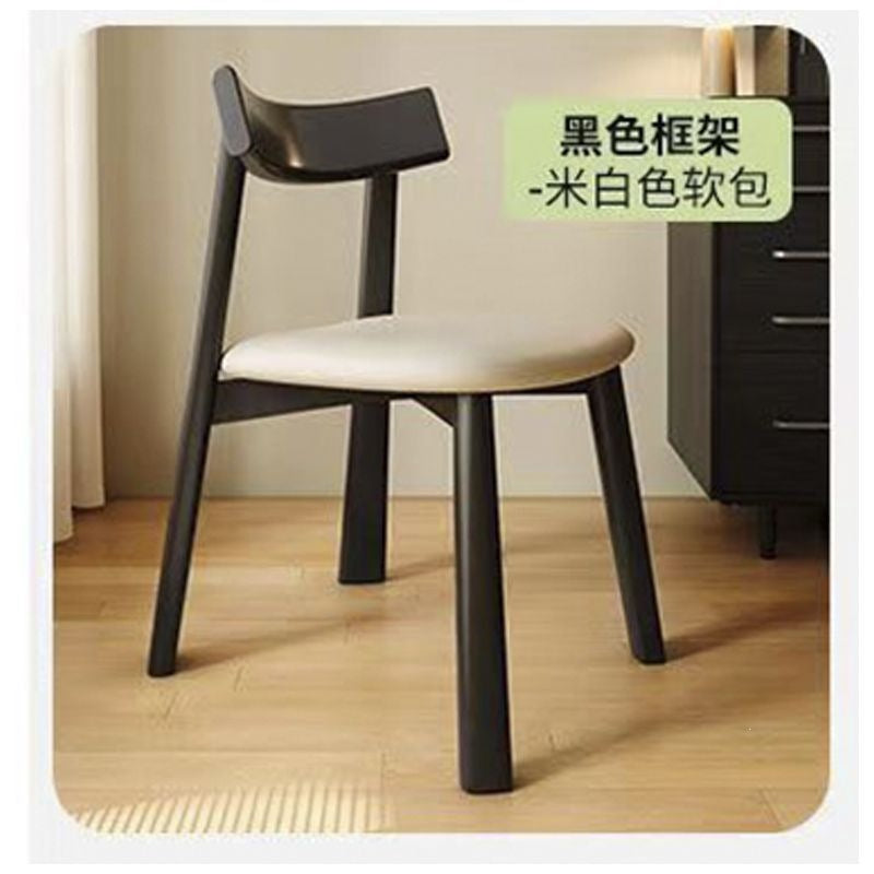 Solid wood dining chair scandinavianfrench medieval feng for home dining chair casual back dining chair black paddle restaurant bar chair