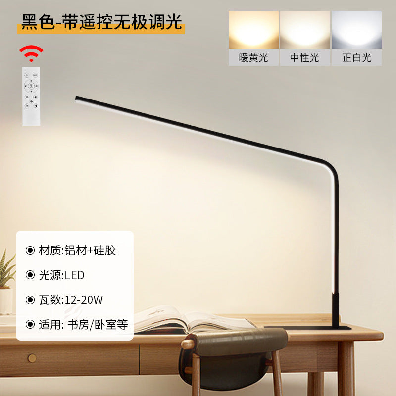 Full spectrum led desk lamp - eye protection for bedroom, study, and students - flicker-free, ideal for reading and writing