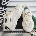 Men's shoes 2025 new winter trendy men's thick-soled sports hot-selling mesh breathable casual dad shoes