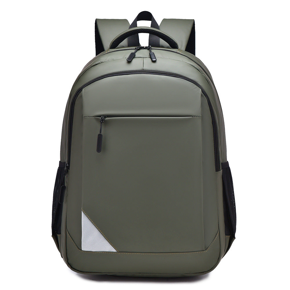 New backpack, high-end business backpack, men's large-capacity leather film commuting computer bag, travel outdoor wholesale